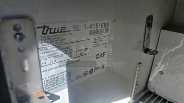 True TWT-27F Worktop Freezer with Backsplash - Image 3 of 4