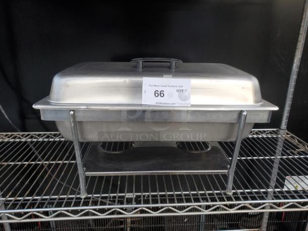 Lot of 4 Stainless Steel Chafers with Folding Frame (4xBID) - Image 1 of 3