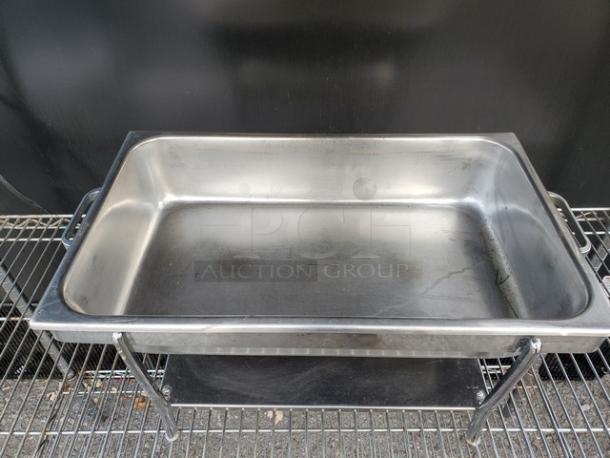 Lot of 4 Stainless Steel Chafers with Folding Frame (4xBID) - Image 2 of 3