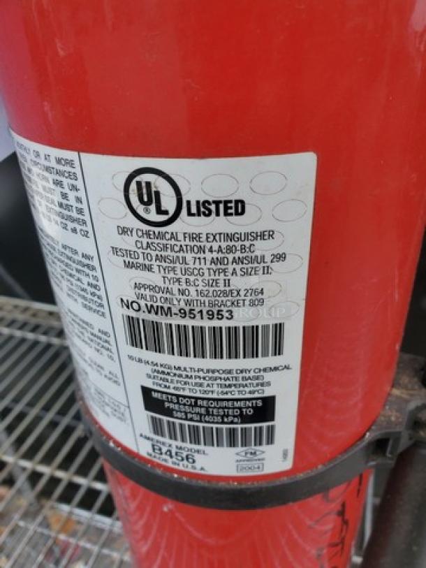 Amerex 10 lb ABC Fire Extinguisher - Model B456 - Image 2 of 2