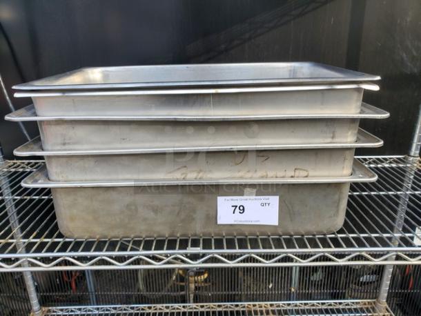 Lot of 5 Stainless Steel Steam Table/ Hotel Pans (5xBid) - Image 2 of 2