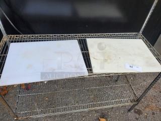 Lot of 2 Miscellaneous Cutting Boards