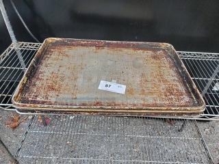 Lot of 5 Baking Sheet Pans