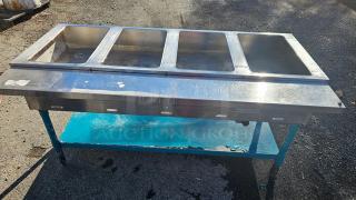 Eagle 4 Bay Natural Gas Steam Table. 30000 BTU