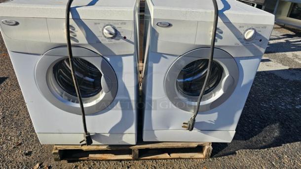 Whirlpool Washer & Dryer Set. Was working when removed. - Image 1 of 6