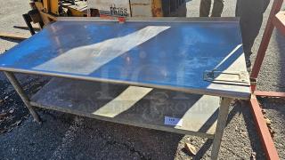 Stainless Steel Work Table w/ Can Opener