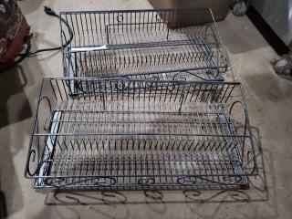 Lot of 2 Countertop Metal Racks (2xBid)