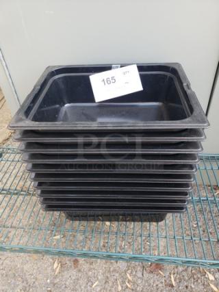 Lot of 10 Carlisle Plastic Food Pans 5.2L (10xBid)