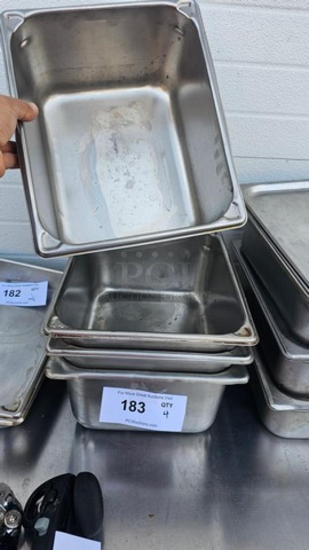 Lot of 4 Stainless Steel Food Pans - Image 2 of 2