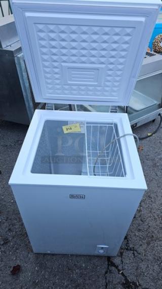 Black + Decker Small Chest Freezer. Like New!