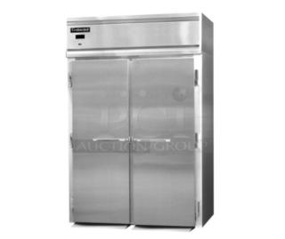 BRAND NEW SCRATCH AND DENT! Continental Stainless Steel Commercial 2 Door Roll In Rack Cooler. Door Is Locked. Tested and Working!