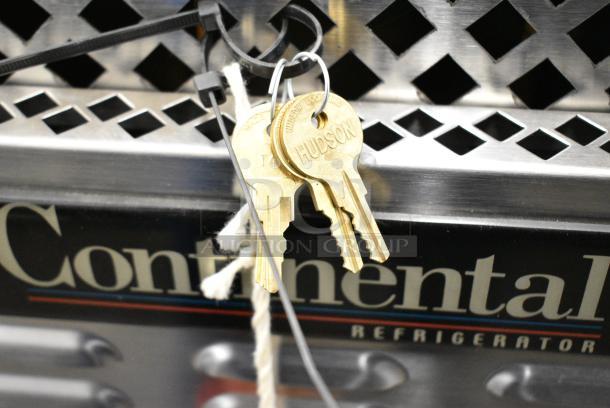 BRAND NEW SCRATCH AND DENT! 2017 Continental BBUC59S-6S-GD Stainless Steel Commercial 2 Door Back Bar Cooler Merchandiser. 115 Volts, 1 Phase. Tested and Working! - Image 5 of 7