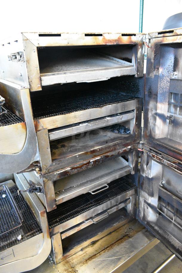 2 Ovention S1200 Stainless Steel Commercial Electric Powered Conveyor Rapid Cook Ovens on Stainless Steel Commercial Equipment Stand w/ Commercial Casters. 208/240 Volts, 1 Phase. 2 Times Your Bid! - Image 8 of 11