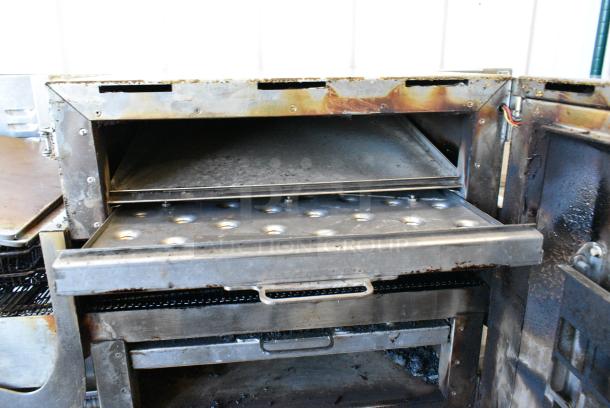 2 Ovention S1200 Stainless Steel Commercial Electric Powered Conveyor Rapid Cook Ovens on Stainless Steel Commercial Equipment Stand w/ Commercial Casters. 208/240 Volts, 1 Phase. 2 Times Your Bid! - Image 9 of 11