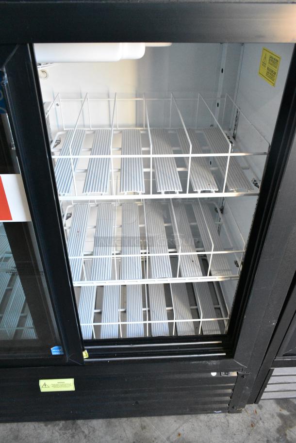 Imbera VRD41 Metal Commercial 2 Door Reach In Cooler Merchandiser w/ Poly Coated Racks. 115 Volts, 1 Phase. Tested and Working! - Image 2 of 4