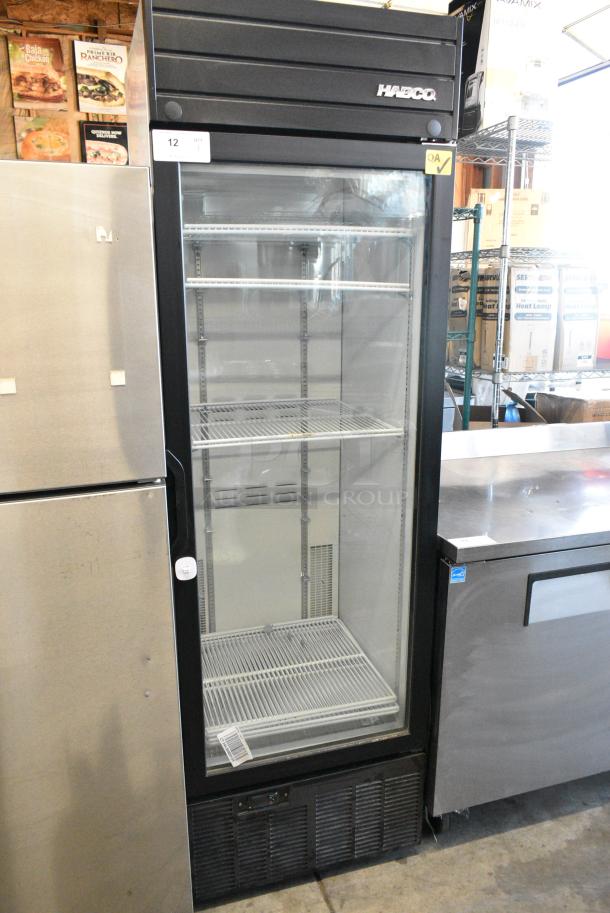 2019 Habco SE18 Metal Commercial Single Door Reach In Cooler Merchandiser w/ Poly Coated Racks. 115 Volts, 1 Phase. Tested and Working! - Image 1 of 5