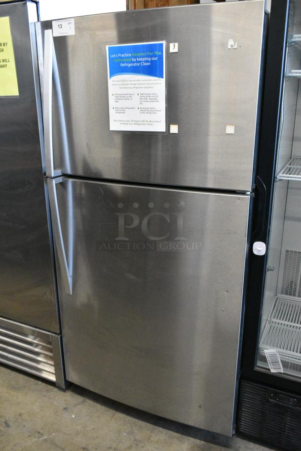 2016 Whirlpool WRT511SZDM00 Stainless Steel Cooler w/ Freezer. 115 Volts, 1 Phase. Tested and Working! - Image 1 of 6