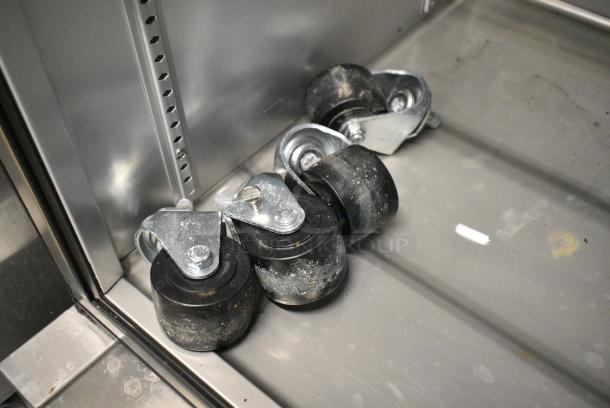 True T-19F-HC Stainless Steel Commercial Single Door Reach In Freezer w/ Poly Coated Racks and Commercial Casters. 115 Volts, 1 Phase. Tested and Working! - Image 4 of 5