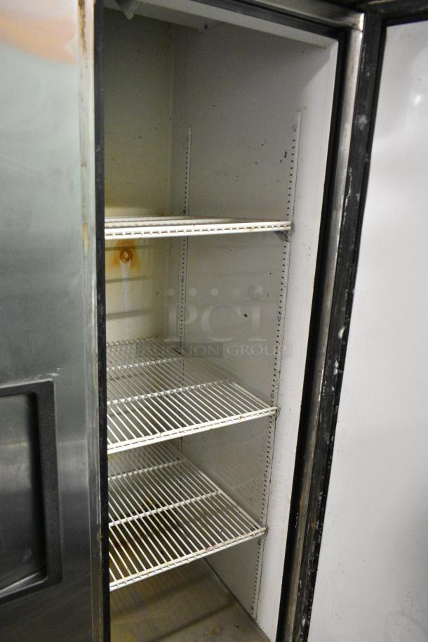 True T-35 Stainless Steel Commercial 2 Door Reach In Cooler on Commercial Casters. 115 Volts, 1 Phase. Tested and Powers On But Does Not Get Cold - Image 6 of 7