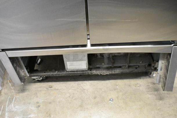 2018 True T-35-HC Stainless Steel Commercial 2 Door Reach In Cooler w/ Poly Coated Racks on Commercial Casters. 115 Volts, 1 Phase. Tested and Working! - Image 3 of 7
