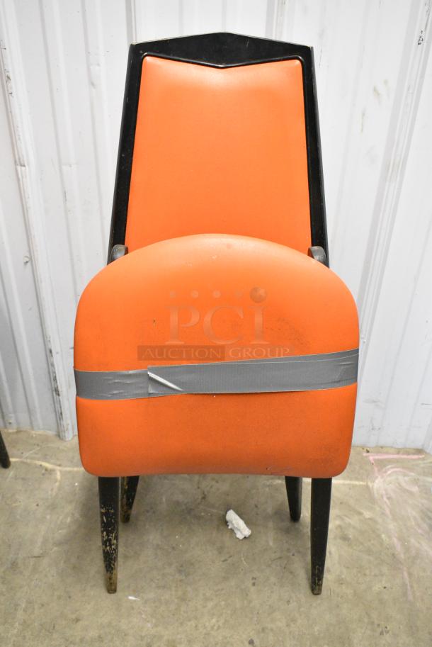 4  Orange Folding Chairs. 4 Times Your Bid! - Image 2 of 3