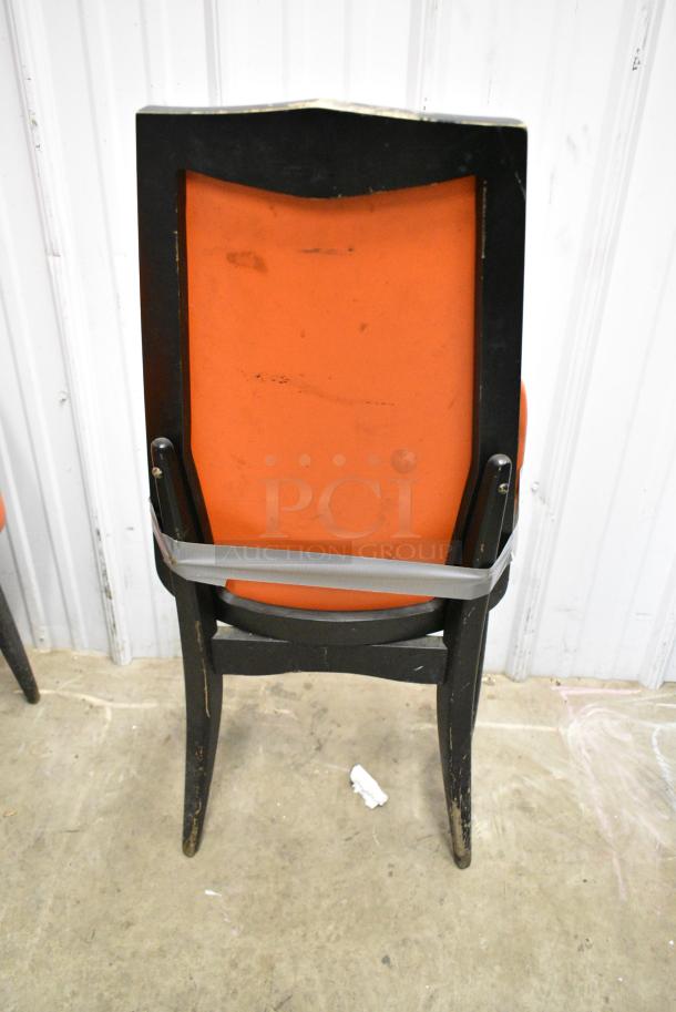 4  Orange Folding Chairs. 4 Times Your Bid! - Image 3 of 3