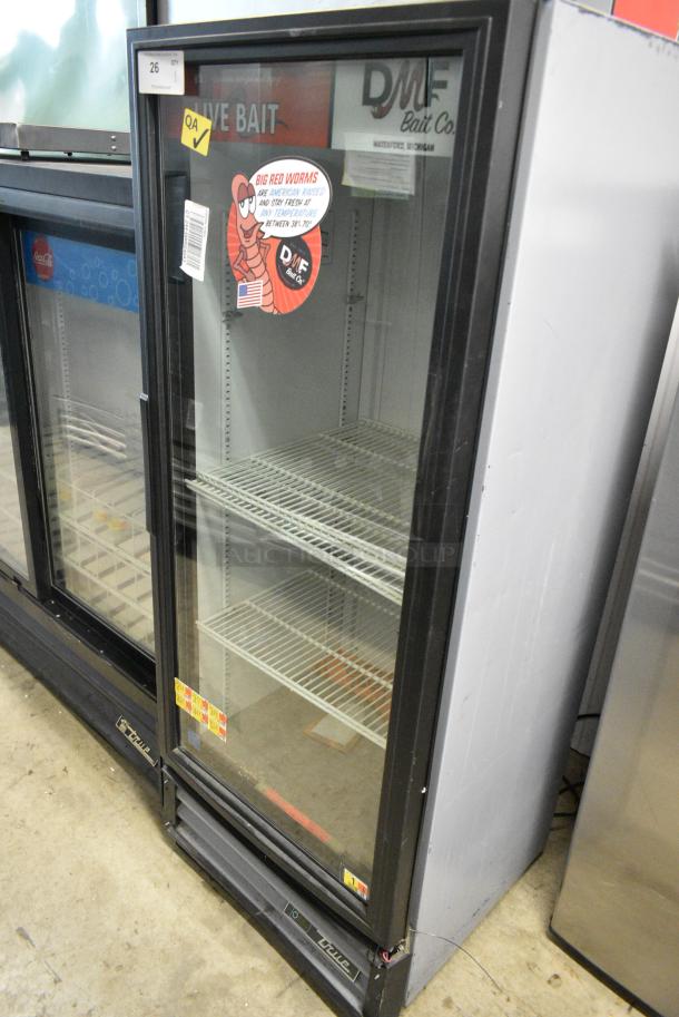 2016 True GDM-12-HC-LD Metal Commercial Single Door Reach In Cooler Merchandiser w/ Poly Coated Racks. 115 Volts, 1 Phase. Tested and Working! - Image 1 of 5