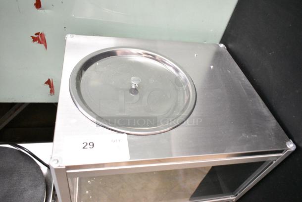 BRAND NEW SCRATCH AND DENT! Carnival King 382NCM560R Stainless Steel Commercial Countertop 10 Pound Nacho Chip Warmer Merchandiser. 120 Volts, 1 Phase. Tested and Working! - Image 5 of 7