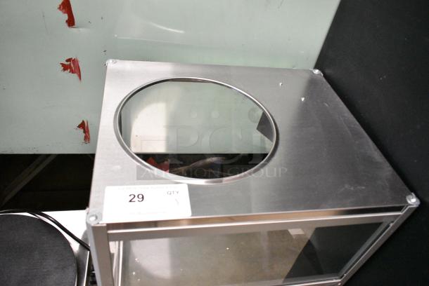 BRAND NEW SCRATCH AND DENT! Carnival King 382NCM560R Stainless Steel Commercial Countertop 10 Pound Nacho Chip Warmer Merchandiser. 120 Volts, 1 Phase. Tested and Working! - Image 6 of 7