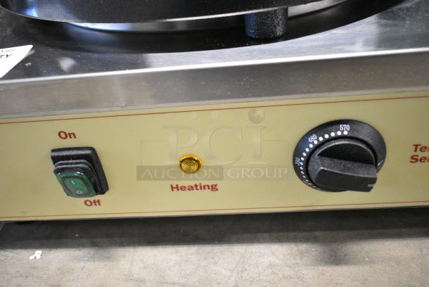 BRAND NEW SCRATCH AND DENT! Carnival King 382TCM16DBL Stainless Steel Commercial Countertop 2 Burner Crepe Maker. 208-240 Volts, 1 Phase. - Image 3 of 6