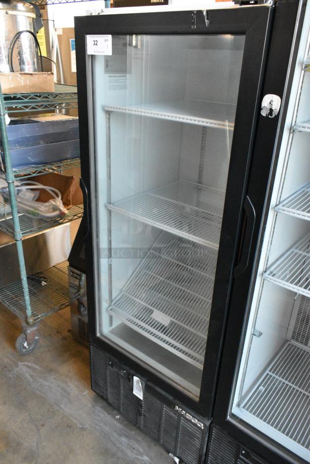 Habco SE12 Metal Commercial Single Door Reach In Cooler Merchandiser w/ Poly Coated Racks. 115 Volts, 1 Phase. Tested and Working! - Image 2 of 5