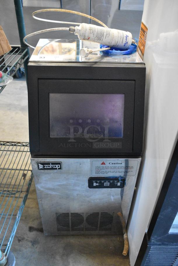 Zokop BY-70PF Stainless Steel Commercial Undercounter Self Contained Ice Maker. 120 Volts, 1 Phase. - Image 1 of 8