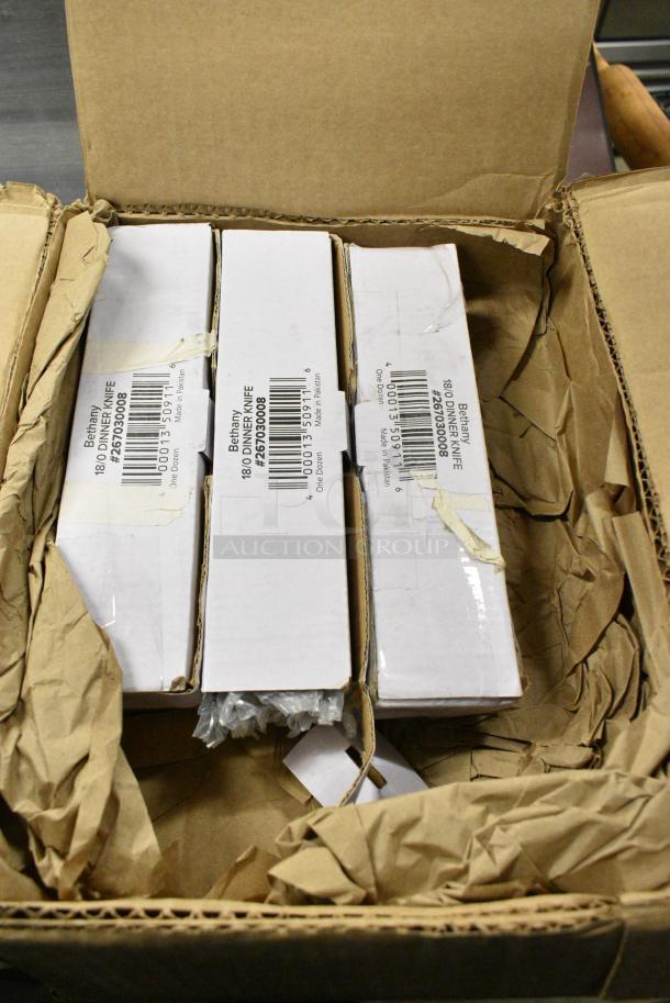 BRAND NEW SCRATCH AND DENT! Lot of 72 267030008 Choice Bethany 8 1/2" Stainless Steel Dinner Knife - Image 2 of 5