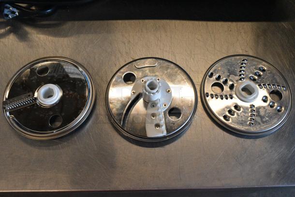 3 Metal Food Processor Blades in Poly Case. 3 Times Your Bid! - Image 1 of 6