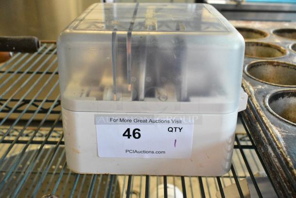 3 Metal Food Processor Blades in Poly Case. 3 Times Your Bid! - Image 2 of 6