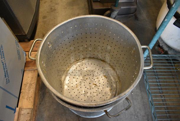 2 Metal Perforated Pots. 2 Times Your Bid! - Image 2 of 3