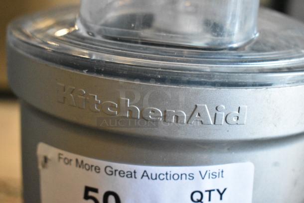 KitchenAid K45SSWH Metal Countertop Planetary Dough Mixer w/ Attachment, Paddle and Whisk Attachments. 120 Volts, 1 Phase. Tested and Working! - Image 3 of 8