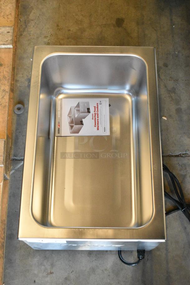 BRAND NEW SCRATCH AND DENT! 2024 ServIt 423FW150 Stainless Steel Commercial Countertop 12" x 20" Full Size Electric Countertop Food Warmer with Digital Controls. 120 Volts, 1 Phase. Tested and Working! - Image 3 of 6