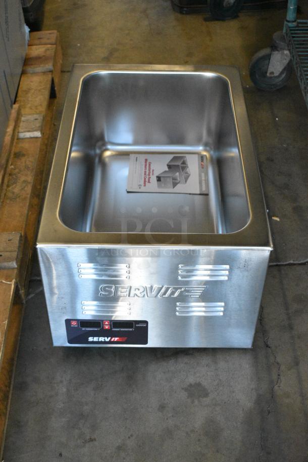 BRAND NEW SCRATCH AND DENT! 2024 ServIt 423FW150 Stainless Steel Commercial Countertop 12" x 20" Full Size Electric Countertop Food Warmer with Digital Controls. 120 Volts, 1 Phase. Tested and Working! - Image 5 of 6