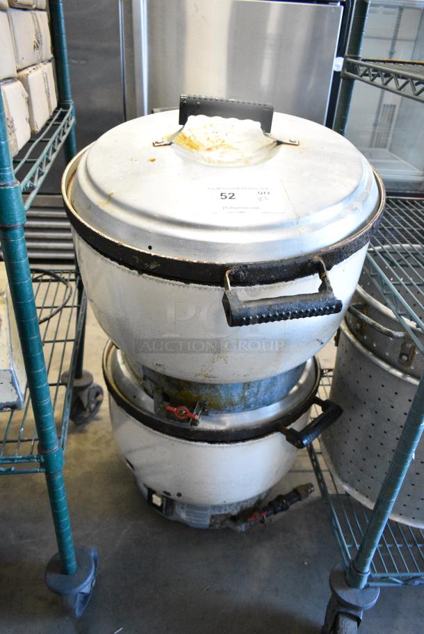 2 Amko AK-55RC Metal Countertop Natural Gas Powered Rice Cooker. 35,000 BTU. 2 Times Your Bid! - Image 1 of 7