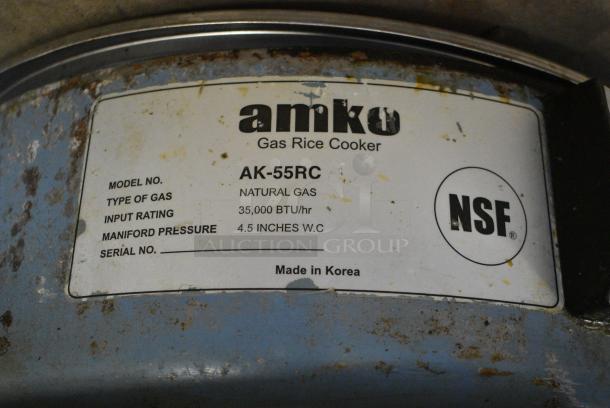 2 Amko AK-55RC Metal Countertop Natural Gas Powered Rice Cooker. 35,000 BTU. 2 Times Your Bid! - Image 7 of 7