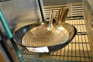 5 Metal Items Including Wok and Strainers. Includes 15x22x6. 5 Times Your Bid!