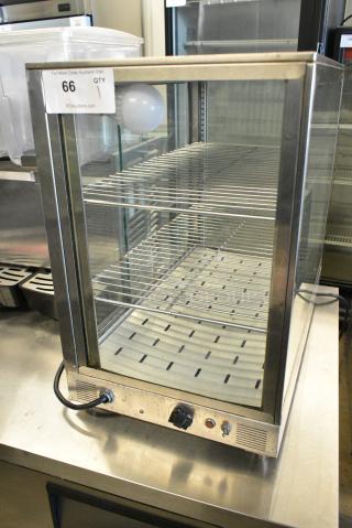 Metal Countertop Display Case Merchandiser. Tested and Working!