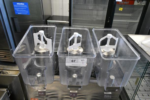 Vevor YSJ12X3 Stainless Steel Commercial Countertop 3 Hopper Refrigerated Beverage Machine. 115 Volts, 1 Phase . Tested and Working! - Image 4 of 8