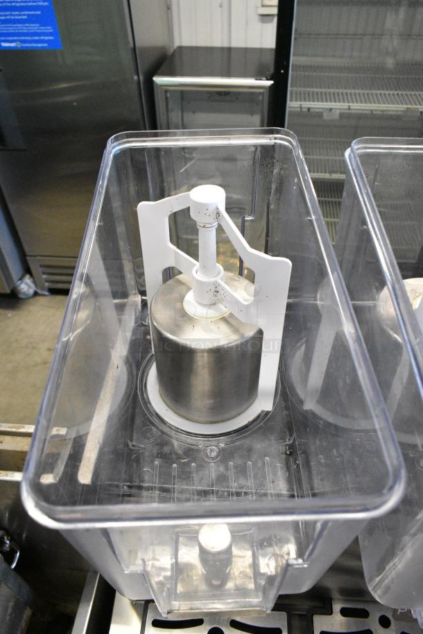 Vevor YSJ12X3 Stainless Steel Commercial Countertop 3 Hopper Refrigerated Beverage Machine. 115 Volts, 1 Phase . Tested and Working! - Image 5 of 8