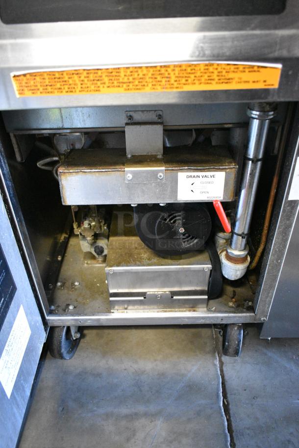 2018 Frymaster GPCSC Stainless Steel Commercial Floor Style Natural Gas Powered Deep Fat Fryer on Commercial Casters. 80,000 BTU. - Image 6 of 8