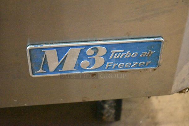 Turbo Air MUF-60 Stainless Steel Commercial 2 Door Undercounter Freezer on Commercial Casters. 115 Volts, 1 Phase. Tested and Working! - Image 2 of 6