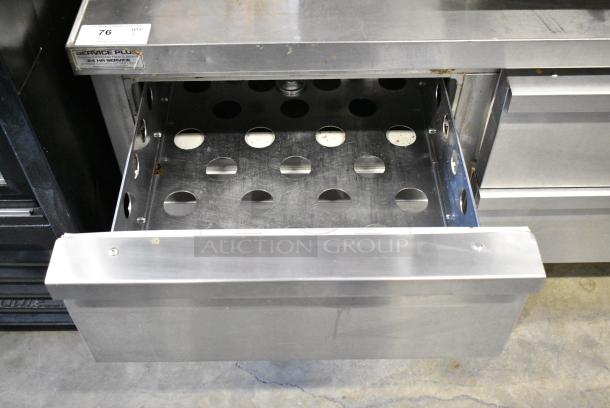 Continental Stainless Steel Commercial 4 Drawer Chef Base on Commercial Casters. 115 Volts, 1 Phase. Tested and Working! - Image 3 of 10