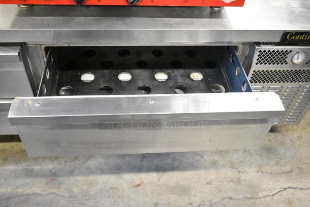 Continental Stainless Steel Commercial 4 Drawer Chef Base on Commercial Casters. 115 Volts, 1 Phase. Tested and Working! - Image 5 of 10