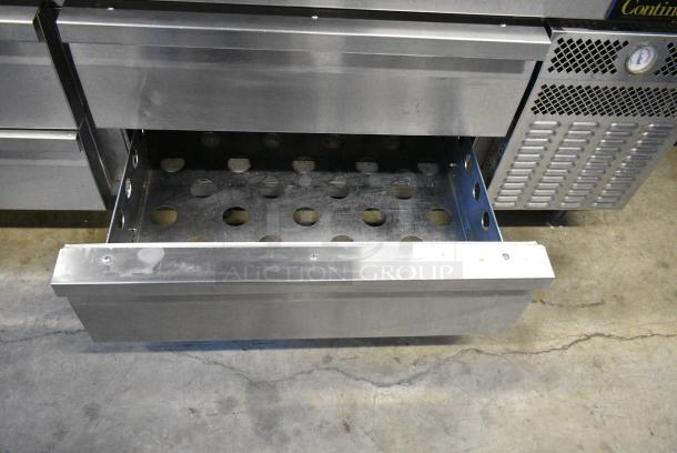 Continental Stainless Steel Commercial 4 Drawer Chef Base on Commercial Casters. 115 Volts, 1 Phase. Tested and Working! - Image 6 of 10